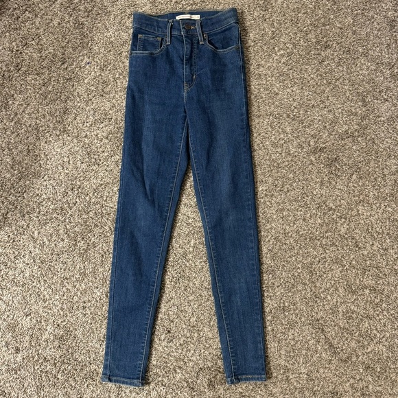 Levi’s Mile High Super Skinny Jeans Size 24 - Picture 11 of 15